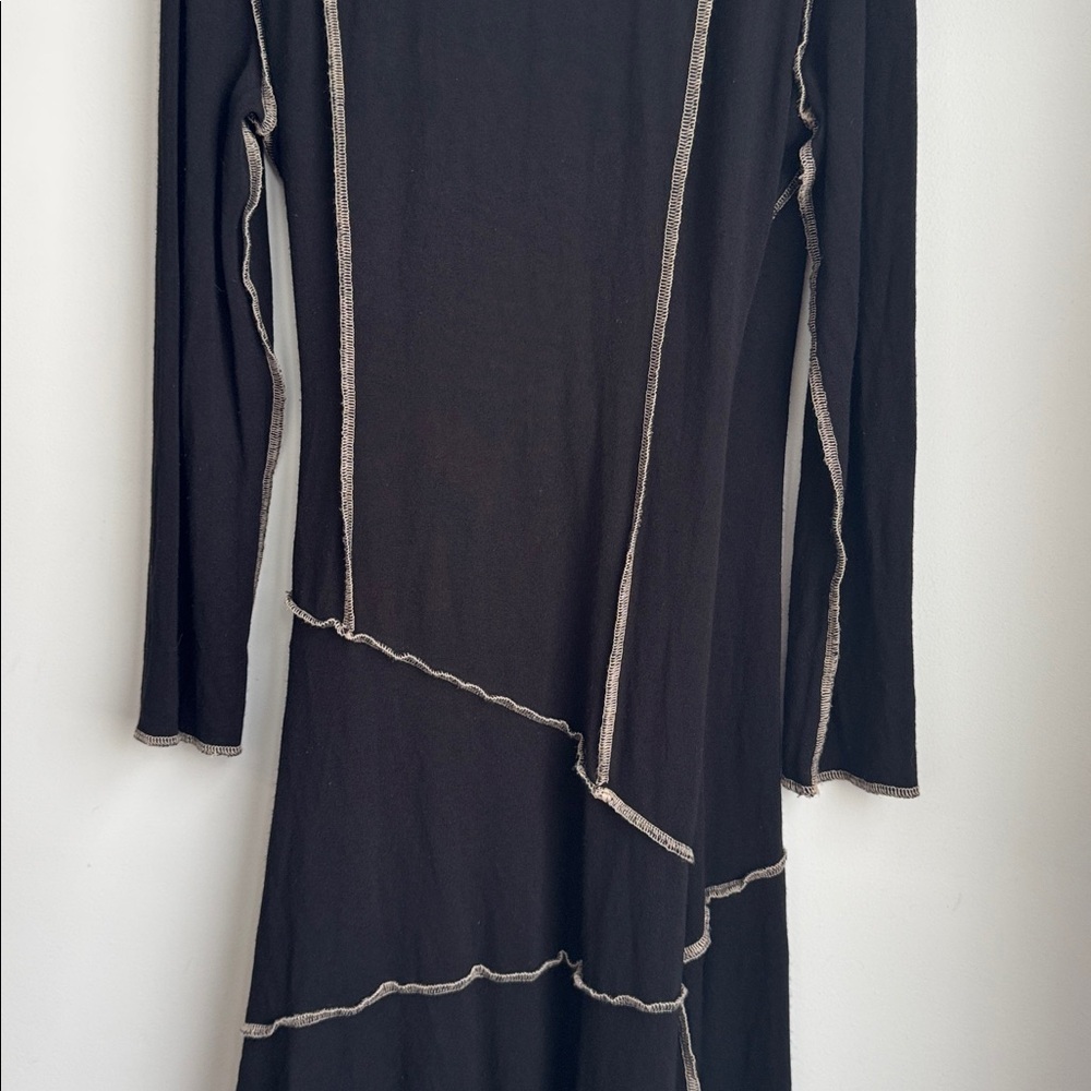 Jospeh Ribkoff Asymmetrical Wrap Rib Knit Dress - Picture 4 of 13
